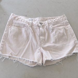Gap Jeans Light Pink Girlfriend Fit Denim Shorts | Size 28 | Mid rise